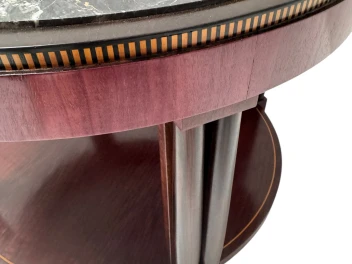 French Art Deco Coffee Table or Cocktail Table with Marble Top, 1930s